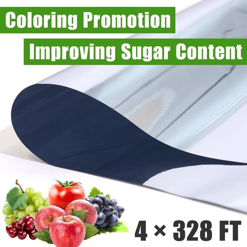 Japard 4 x 328 Ft Highly Reflective Film Roll for Outdoor Indoor Plant Grow Tent Warm House Greenhouse Room Silver - Image 2